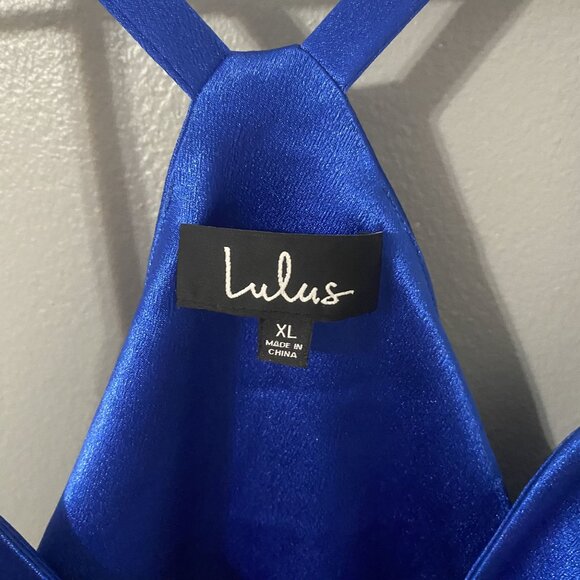 Lulus Tank Top Royal Blue Dress Size XL Formal Cocktail Dress - Picture 3 of 5